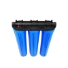 20 "Triplet caja de plástico azul para tratamiento de agua botella de filtro de pre-filtro máquina de agua pura botella de filtro multimedio Triplet prefilter details Picture